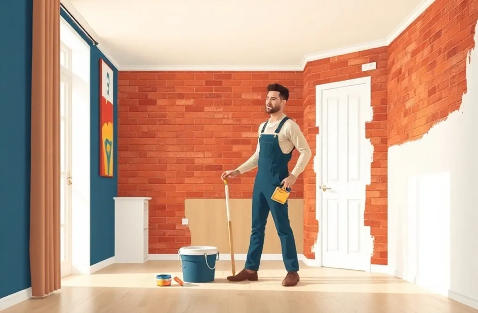 Intérieur rénové après travaux de peinture à Thionville